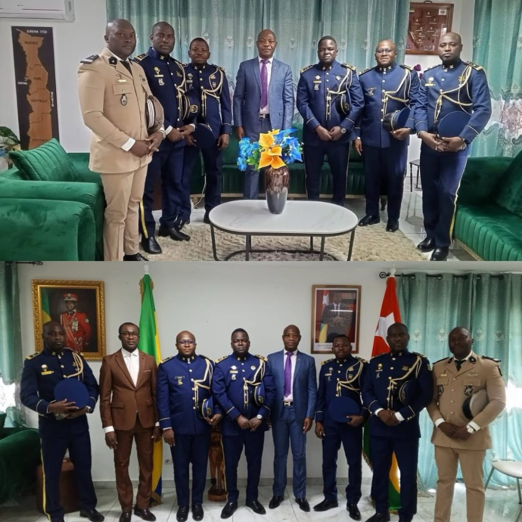 Gabon : les officiers togolais en formation à l’EEML reçus au Haut-Commissariat